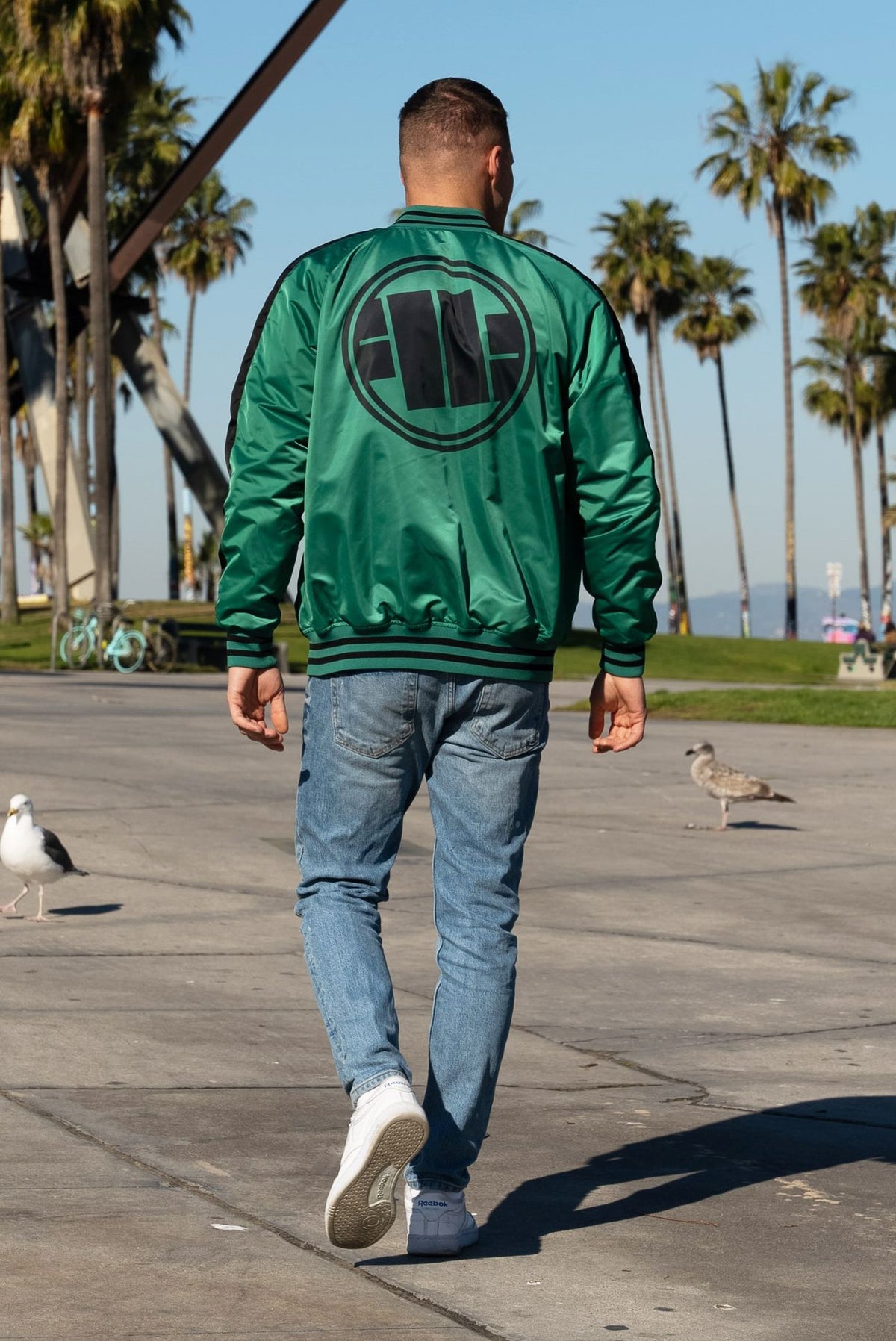 Transitional two-sided jacket Broadway Big Logo