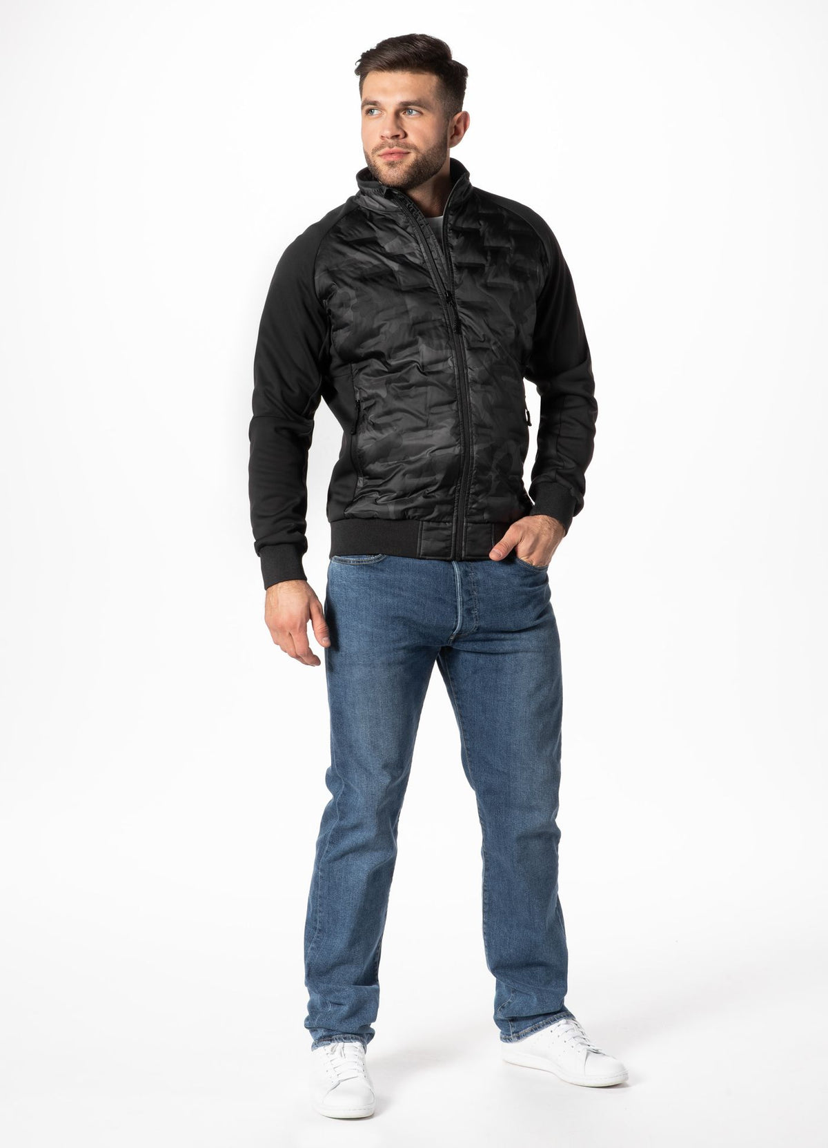 Men's jacket Roxton - All Black Camo