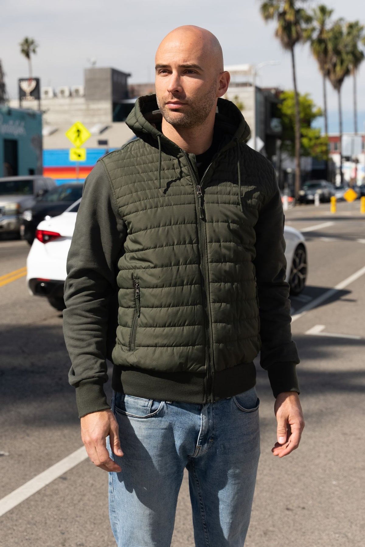 Men's transitional hooded jacket Flanders