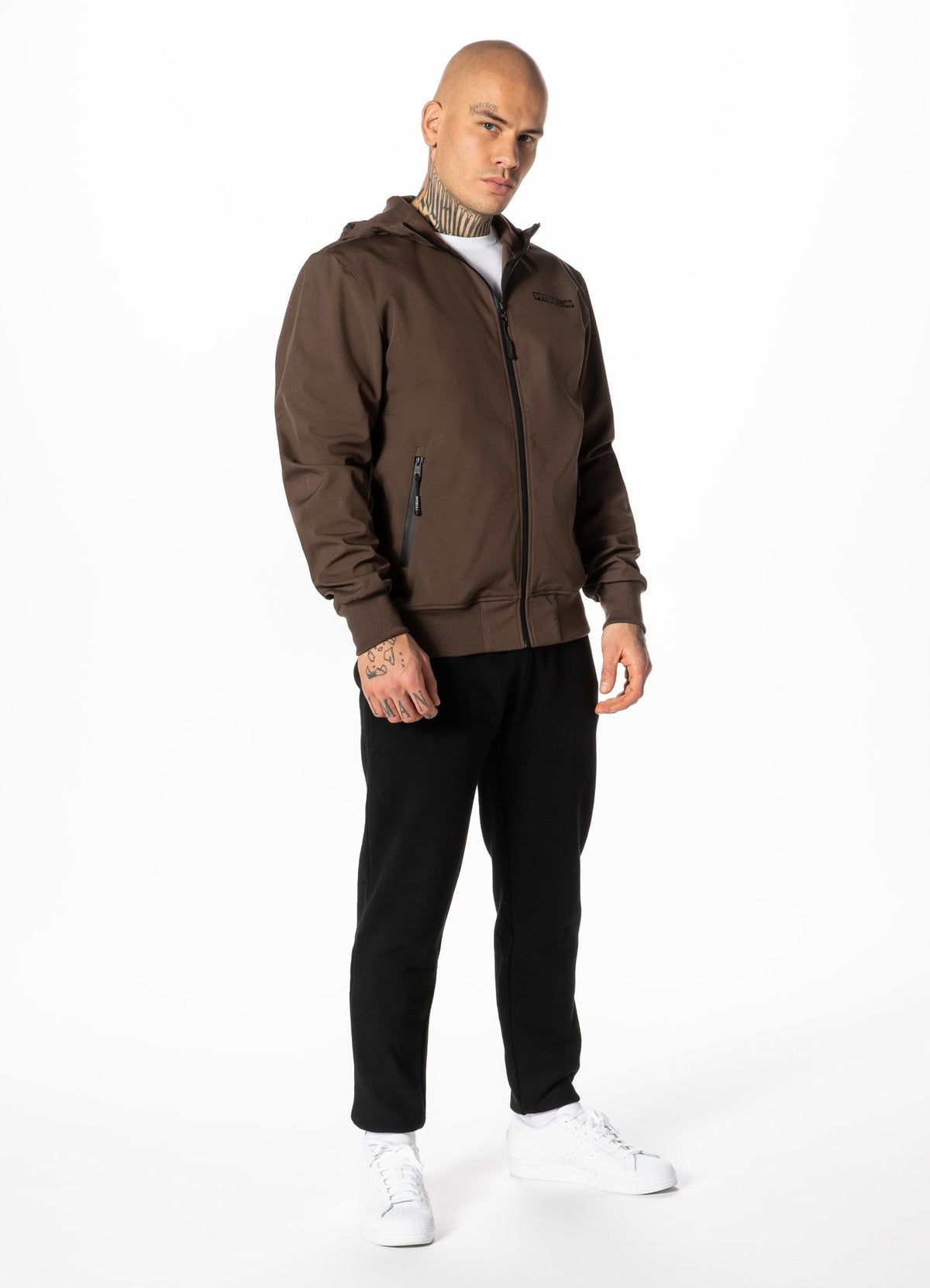 Muška Softshell jakna s kapuljačom Midway II - Tamno smeđa