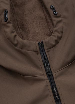 Muška Softshell jakna s kapuljačom Midway II - Tamno smeđa