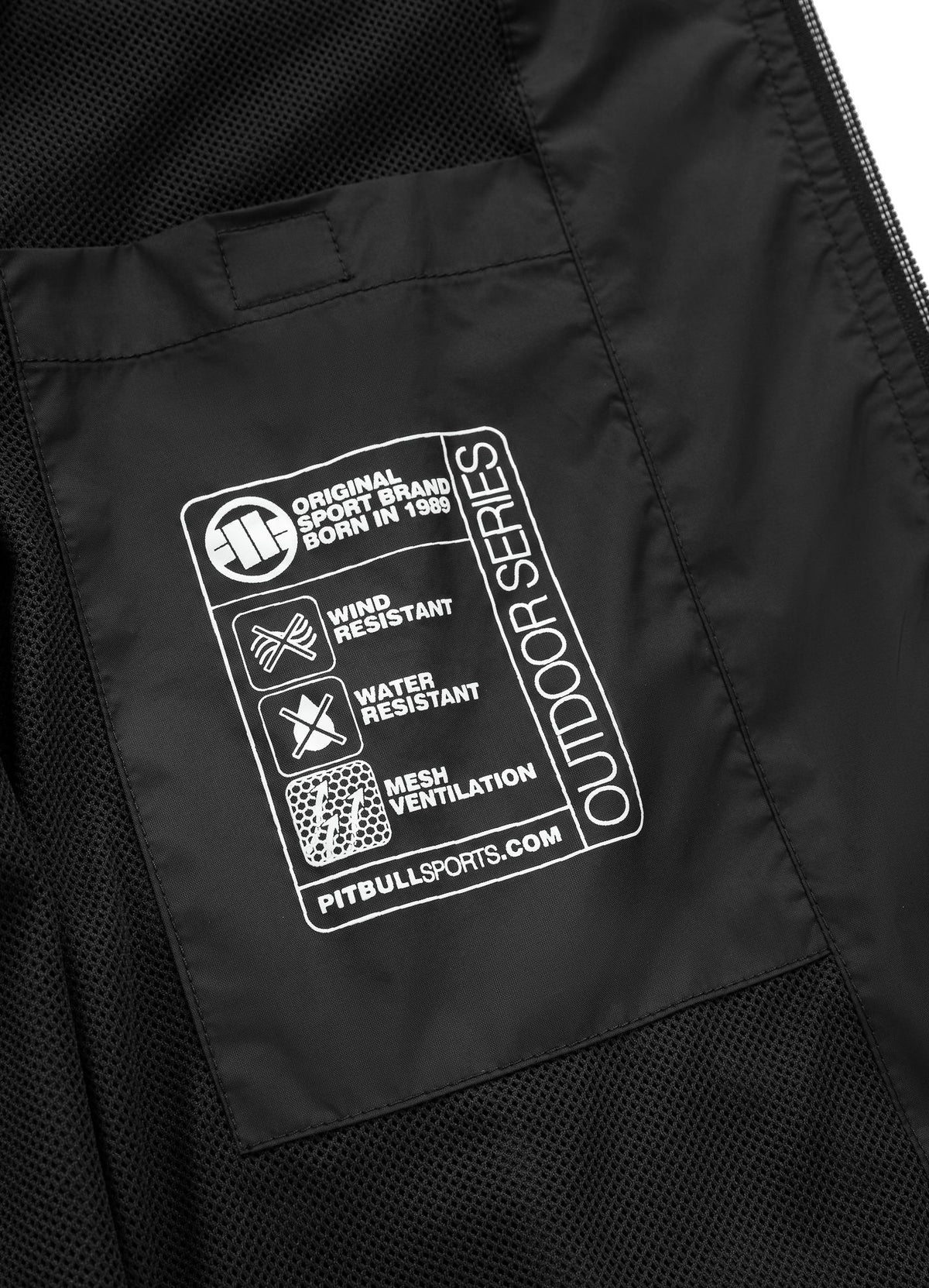 Muška jakna s kapuljačom Athletic Logo - crna