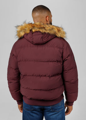 Men's winter hooded jacket Burnt