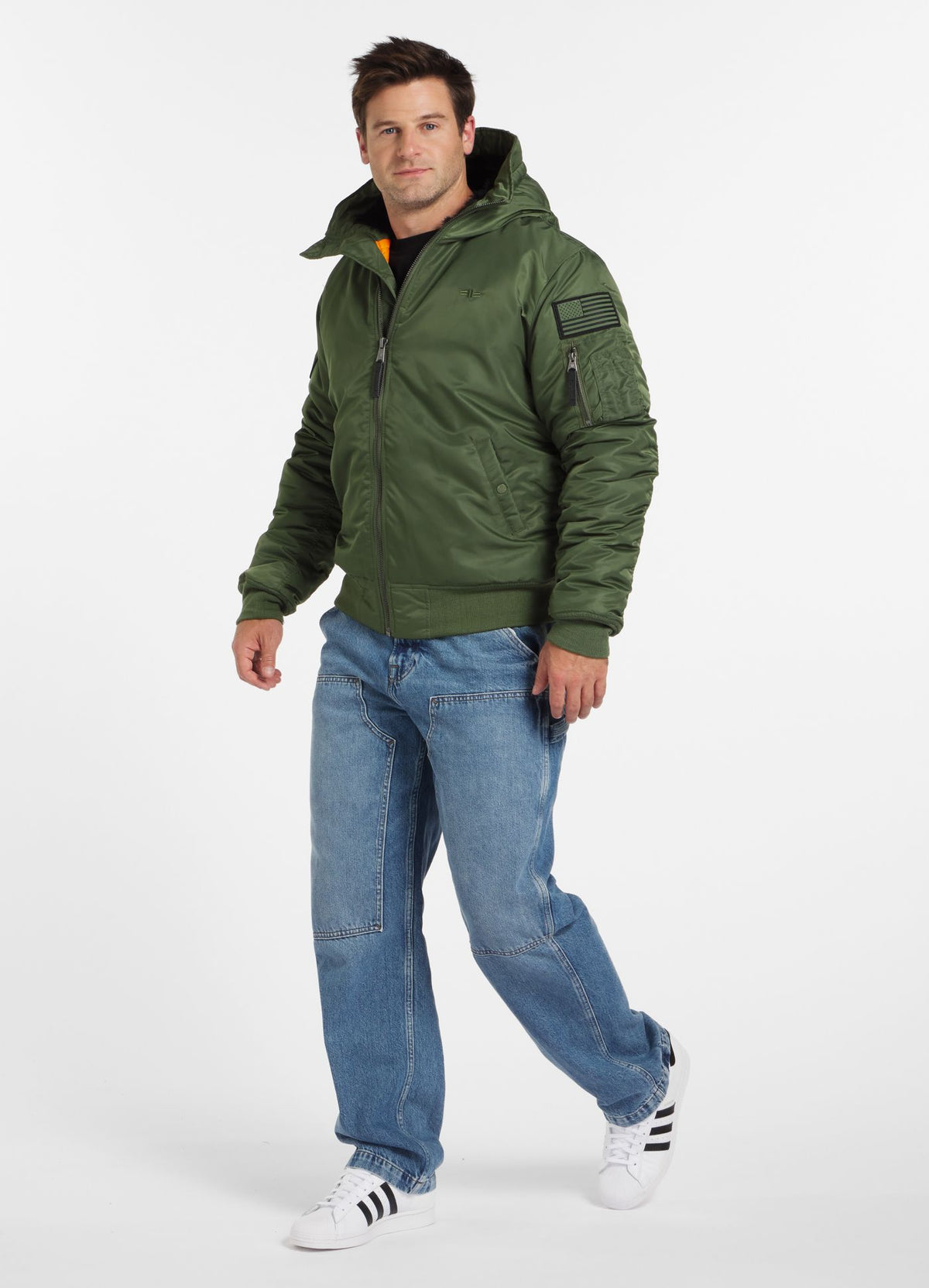 Men's winter hooded jacket Encino