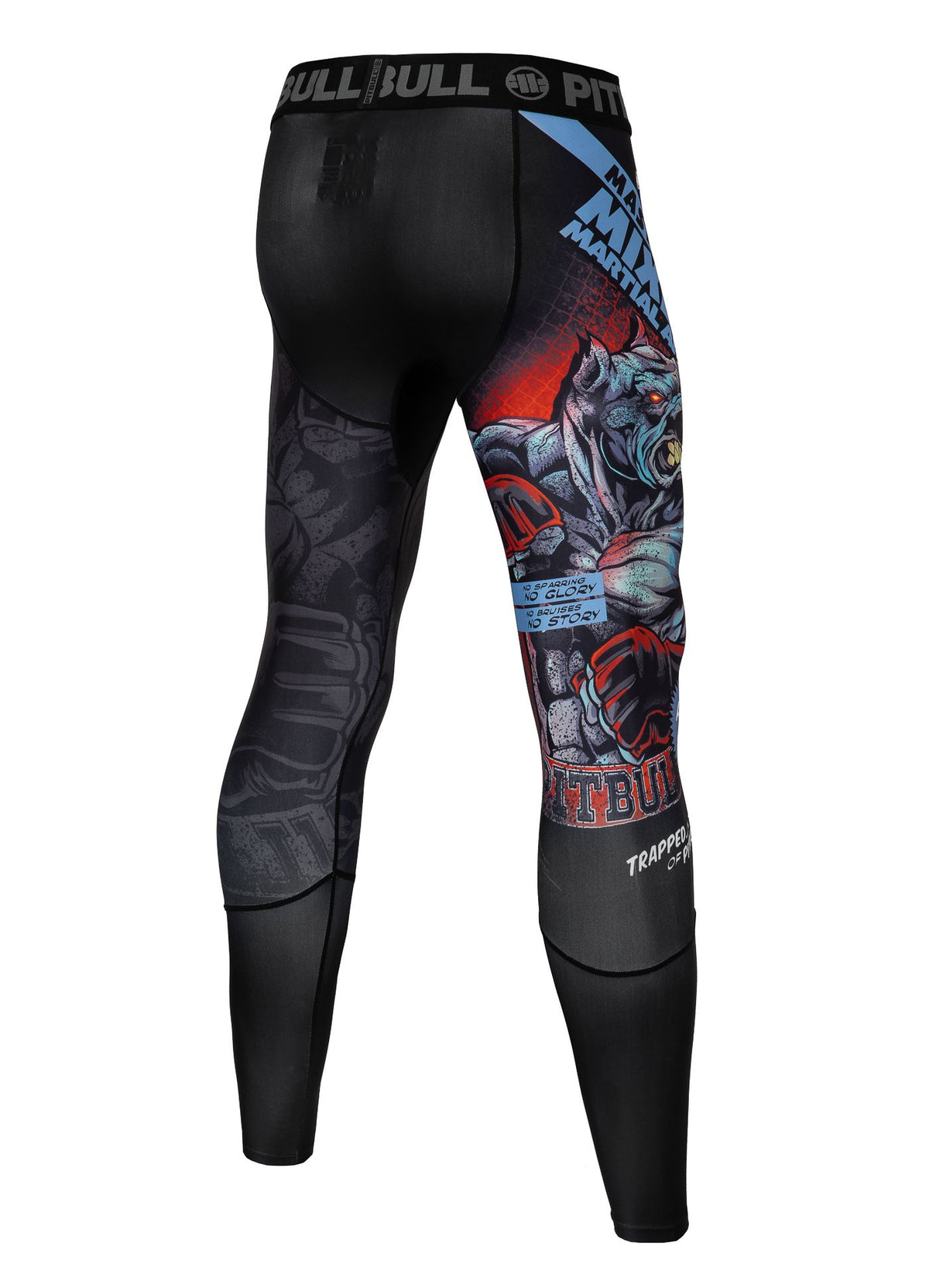 Leggins MASTERS OF MMA HILLTOP Crne