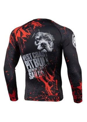 Rashguard Longsleeve Blood Dog - Pitbull.eu