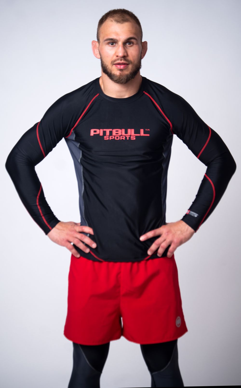Long sleeve shirt Rashguard Compression Pro plus - Pitbull.eu