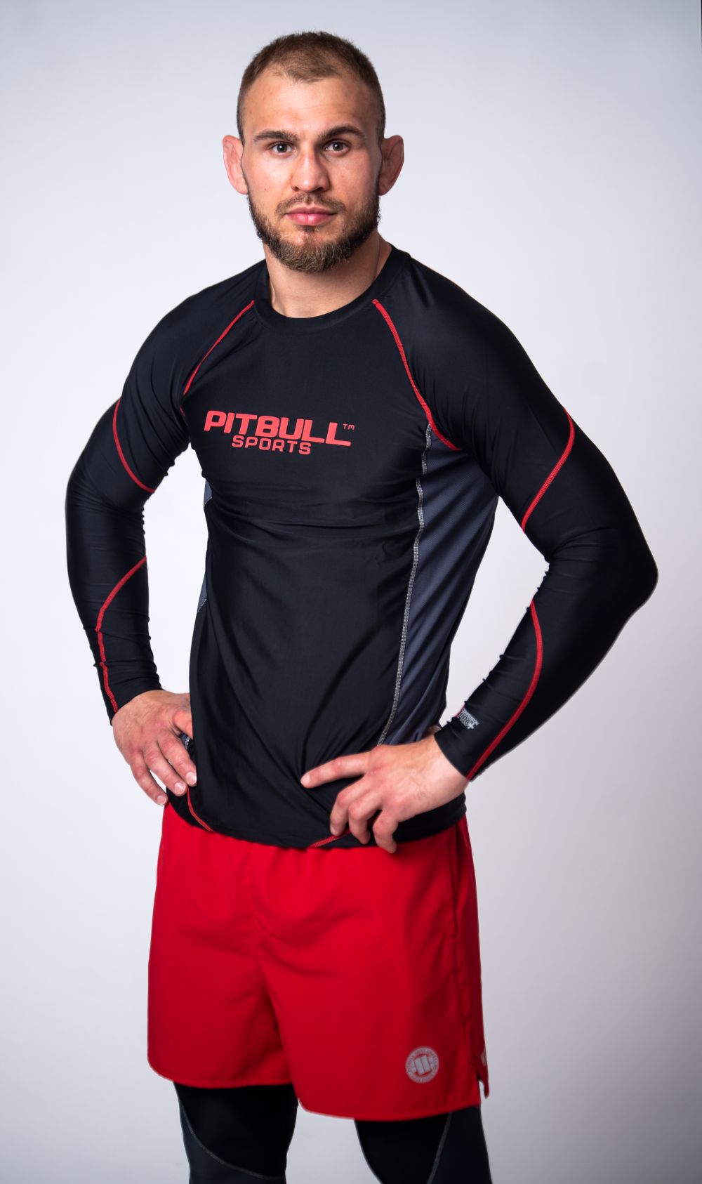 Long sleeve shirt Rashguard Compression Pro plus - Pitbull.eu