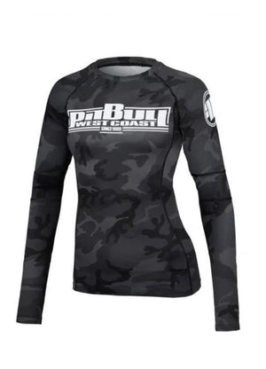 Women's Longsleeve Rashguard All Black Camo