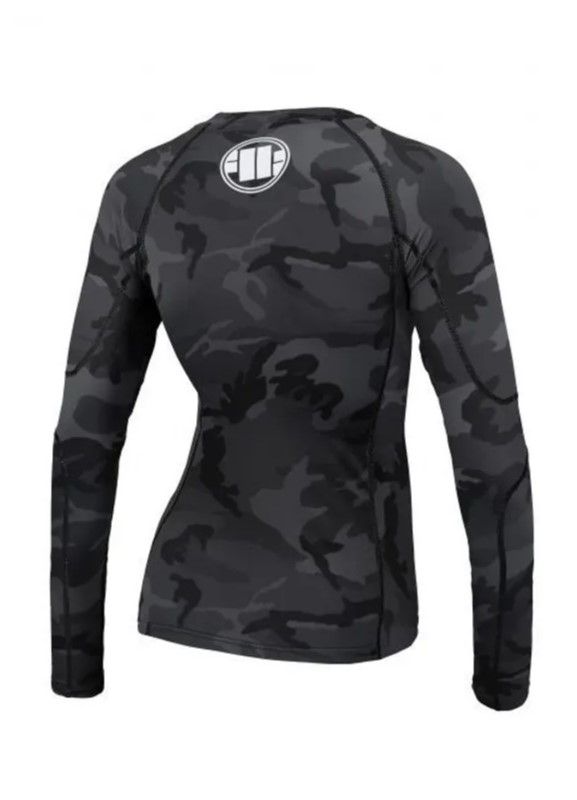 Women's Longsleeve Rashguard All Black Camo