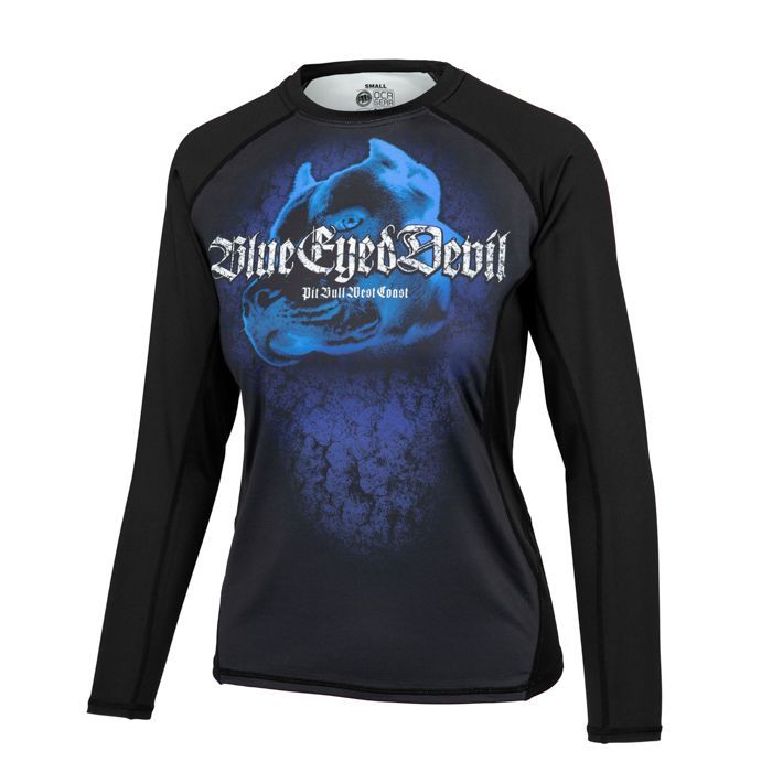 Long sleeve shirt Rashguard women's Mesh Performance Pro plus Blue Eyed Devil VI - Pitbull.eu