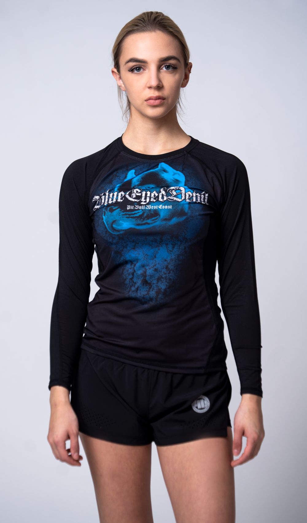 Long sleeve shirt Rashguard women's Mesh Performance Pro plus Blue Eyed Devil VI - Pitbull.eu