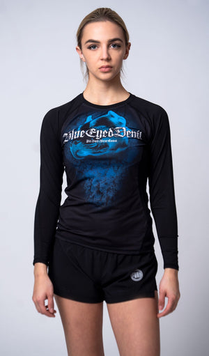 Long sleeve shirt Rashguard women's Mesh Performance Pro plus Blue Eyed Devil VI - Pitbull.eu