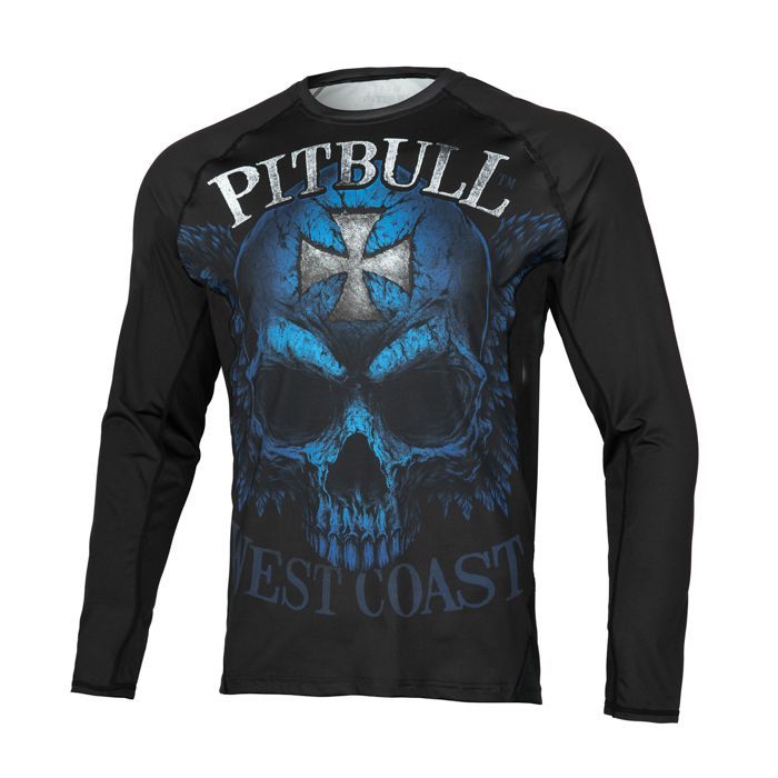 Longsleeve Rashguard Mesh Performance Pro plus Blue Skull