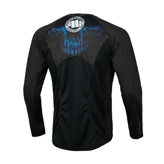 Longsleeve Rashguard Mesh Performance Pro plus Blue Skull