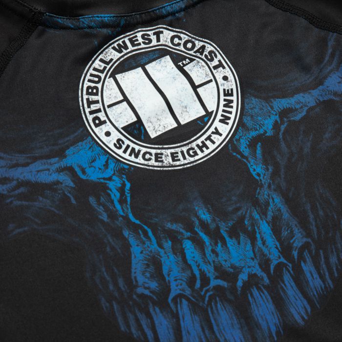 Longsleeve Rashguard Mesh Performance Pro plus Blue Skull