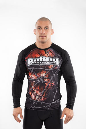 Long sleeve shirt Rashguard Mesh Performance Pro plus Wired Skull