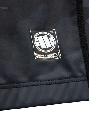 Longsleeve Rashguard Performance Pro plus All Black Camo Small Logo