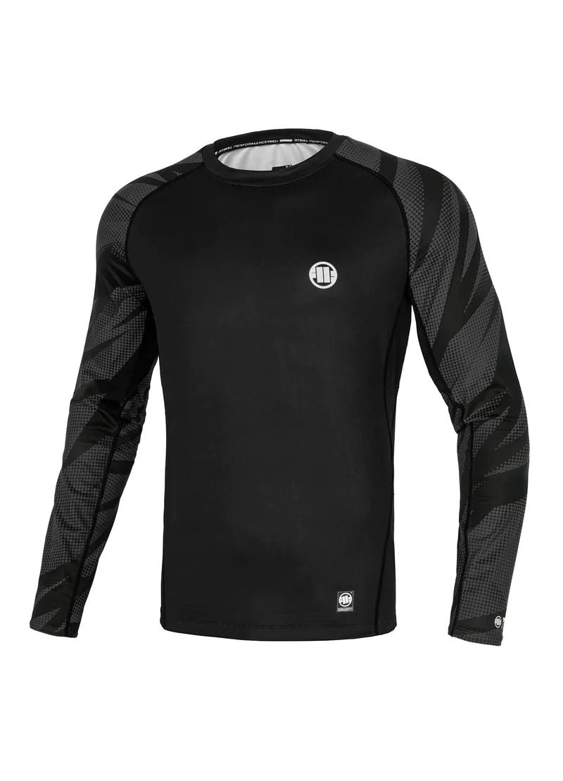 REMEN NOVI LOGO Black Longsleeve Rash guard