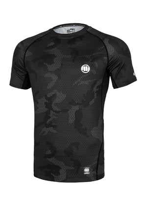 NET CAMO NOVI LOGO 2 Potpuno crni Camo Rash Guard