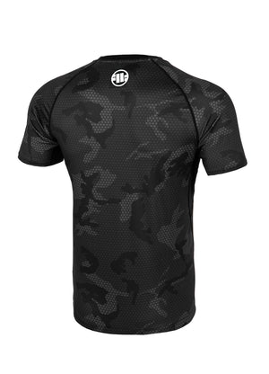 NET CAMO NOVI LOGO 2 Potpuno crni Camo Rash Guard