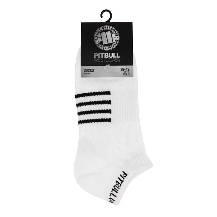 Thin socks Pad 3-pack - White