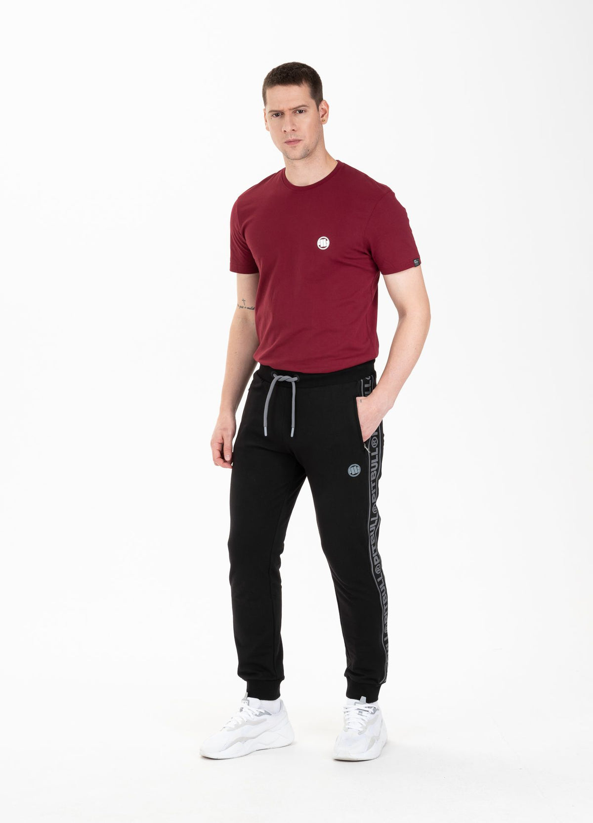 Sweatpants French Terry Small Logo - Pitbull.eu
