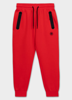 Men's Sweatpants DOGWOOD - Fluo red