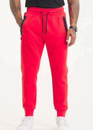 Men's Sweatpants DOGWOOD - Fluo red