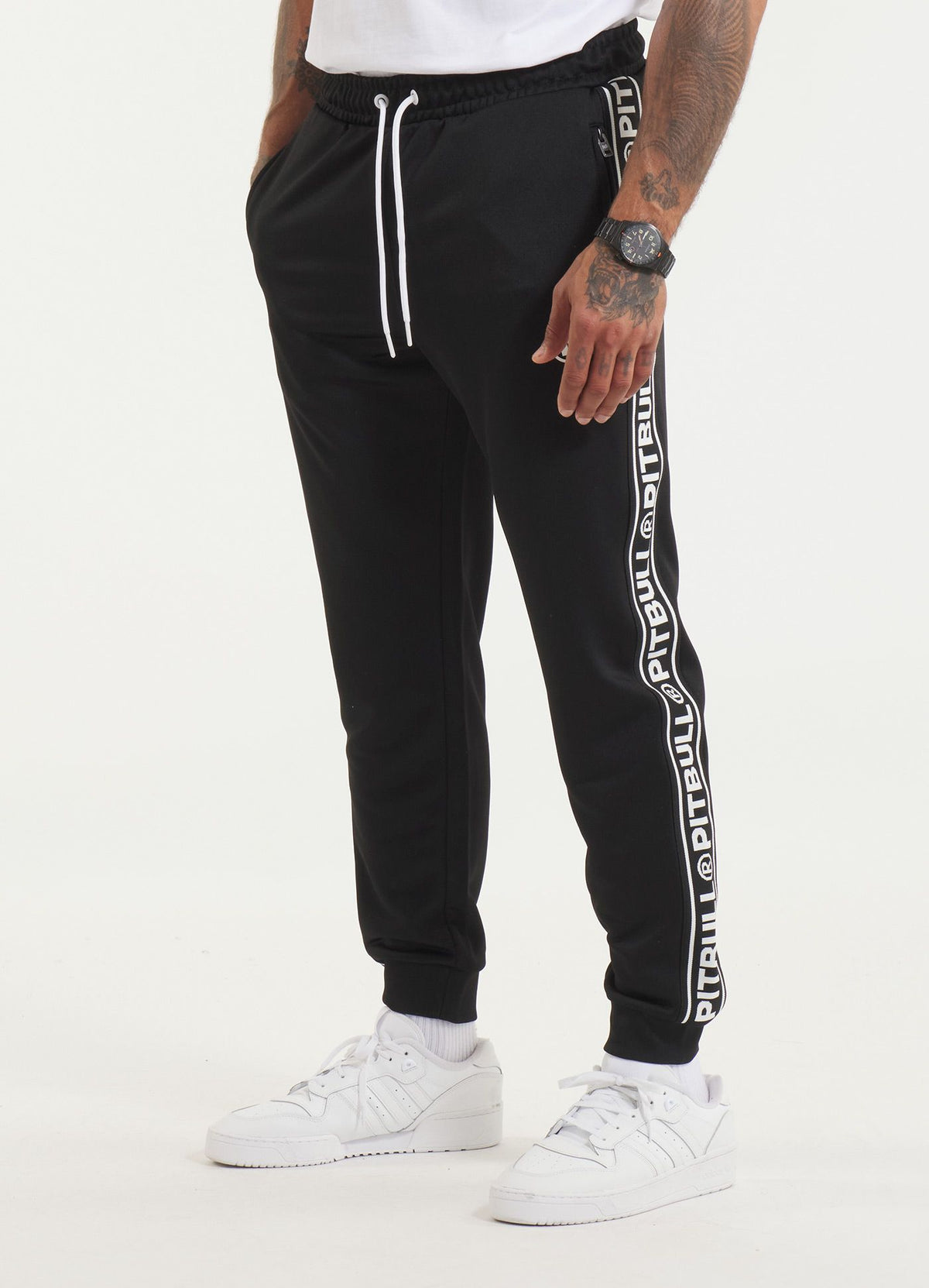 Men's Sweatpants Oldschool Tape Logo - Black