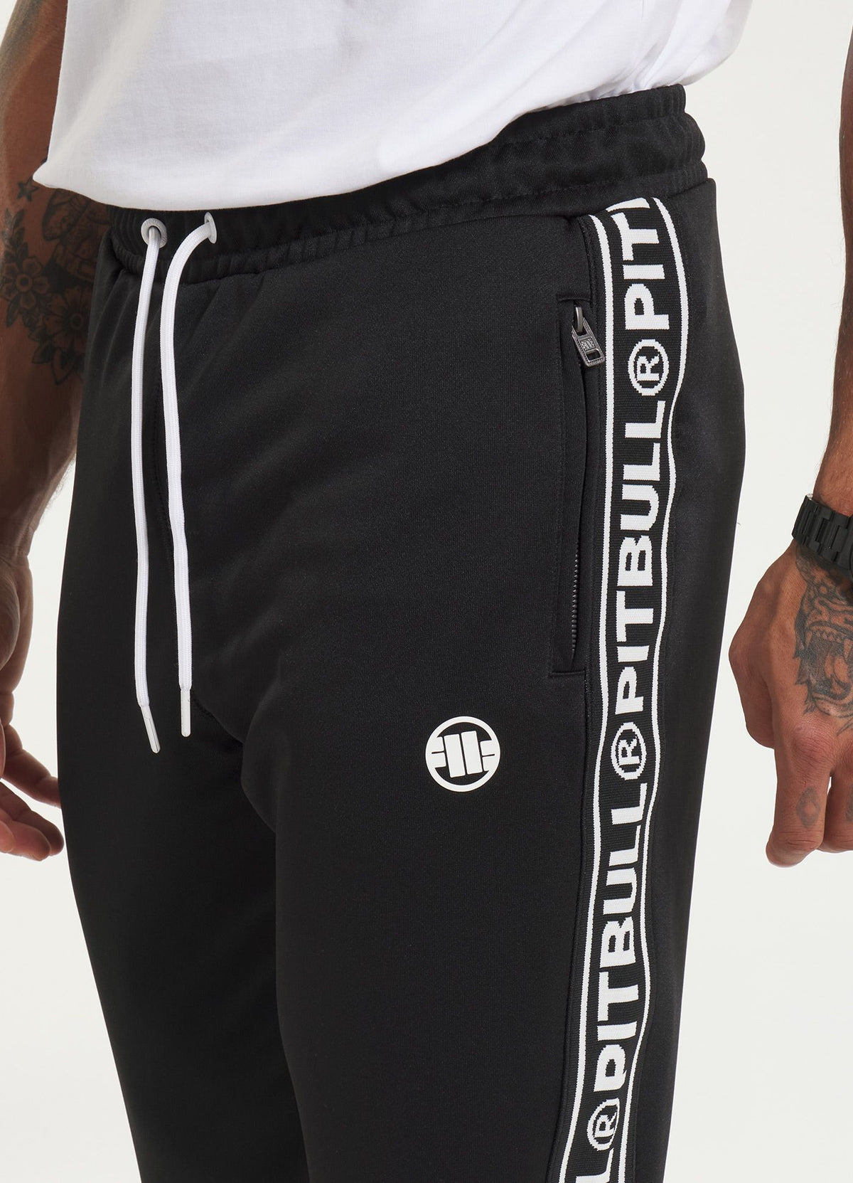 Men's Sweatpants Oldschool Tape Logo - Black