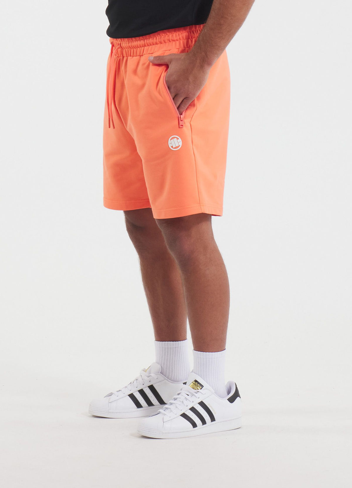 Men's sweat shorts NUGGET - Bright salmon