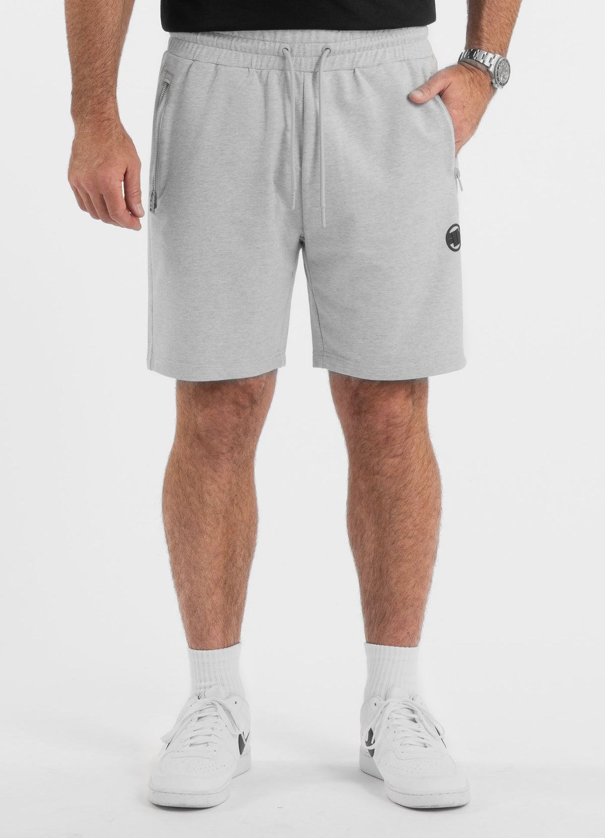 Men's sweat shorts NUGGET - Gray Melange