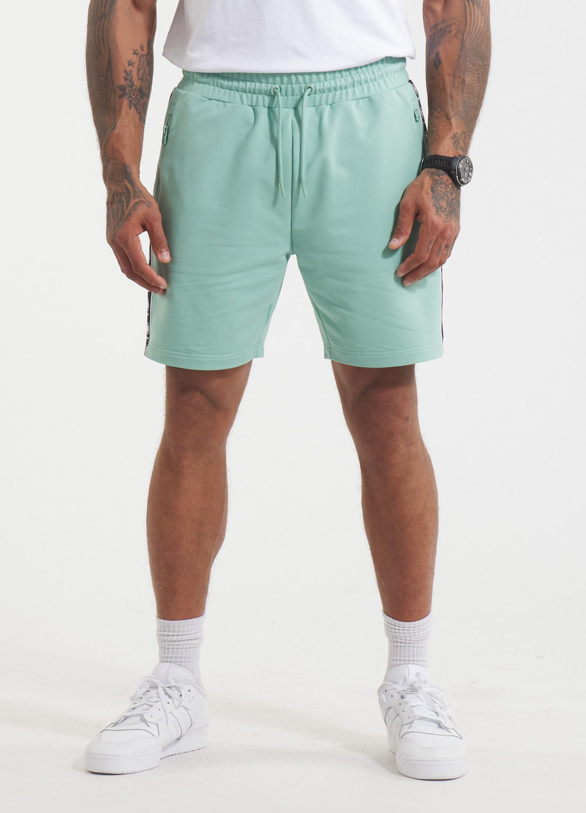 Men's sweat shorts TAPE NUGGET - Light mint