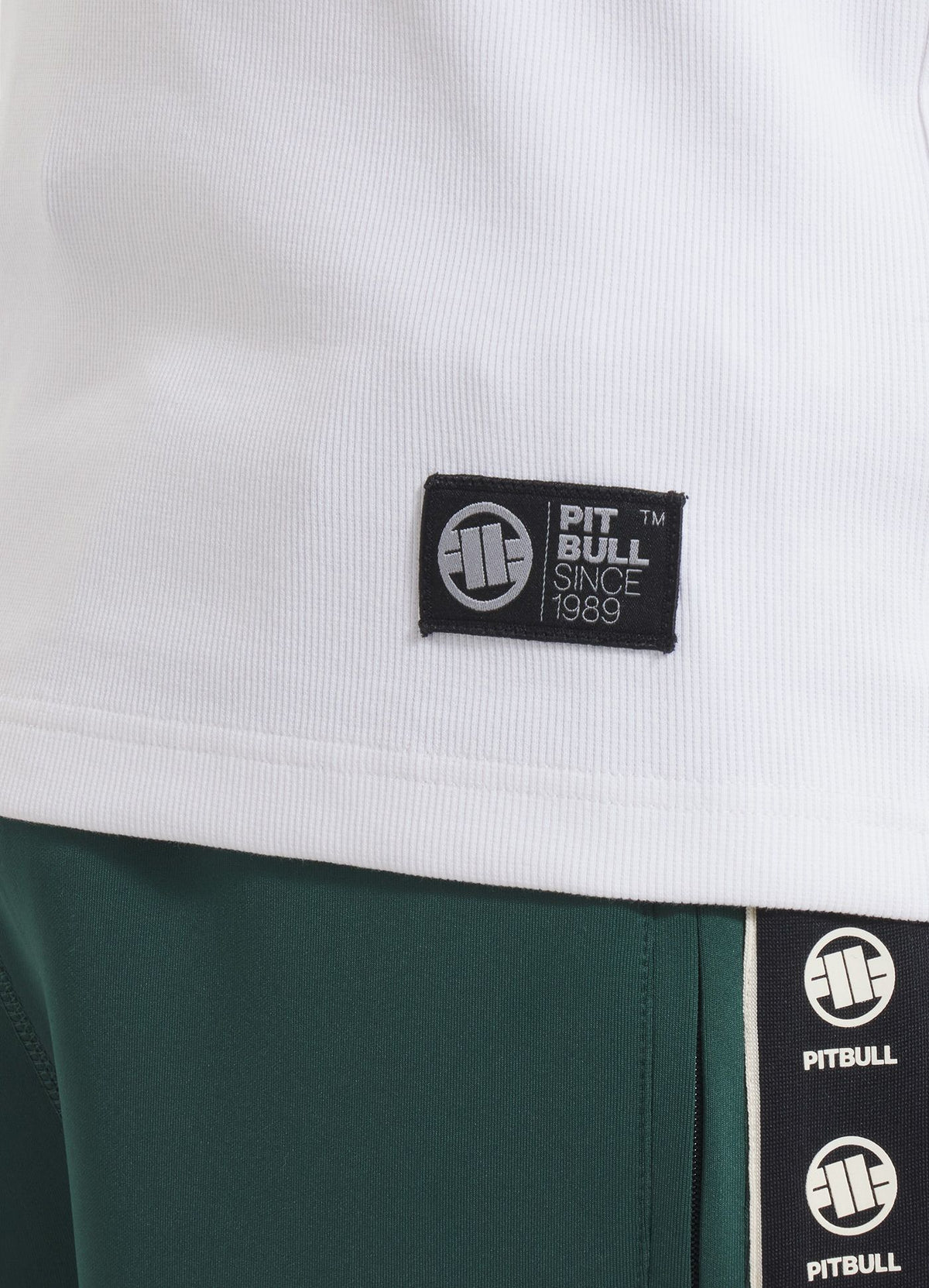 Muška majica bez rukava MALI LOGO - Bijela