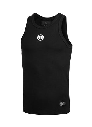 Men's Tank Top Rib SMALL LOGO - Black