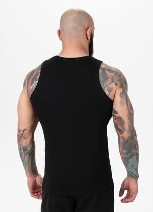 Men's Tank Top Rib SMALL LOGO - Black