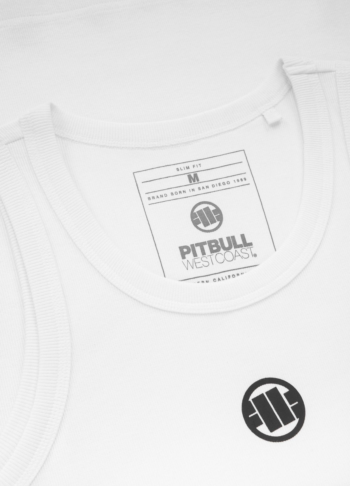 Muška majica bez rukava MALI LOGO - Bijela