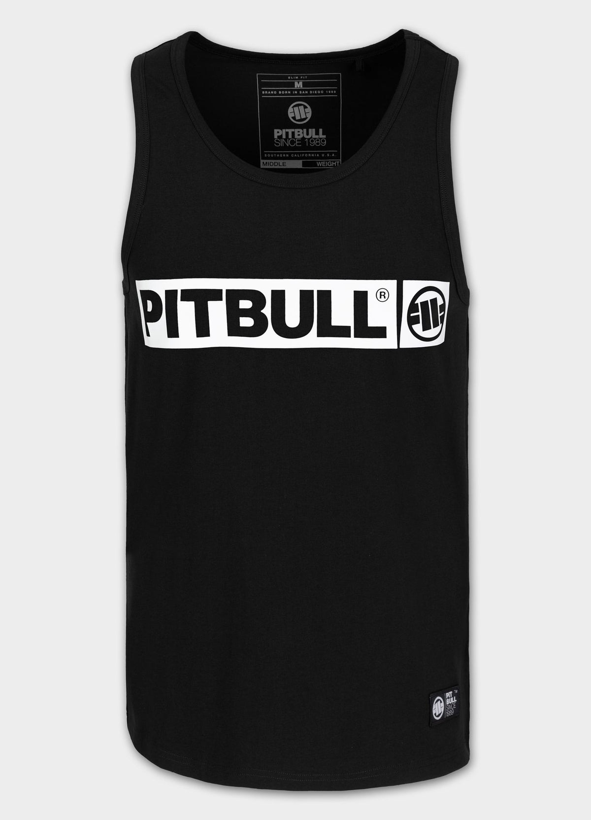 Muška majica bez rukava Slim Fit Hilltop - crna