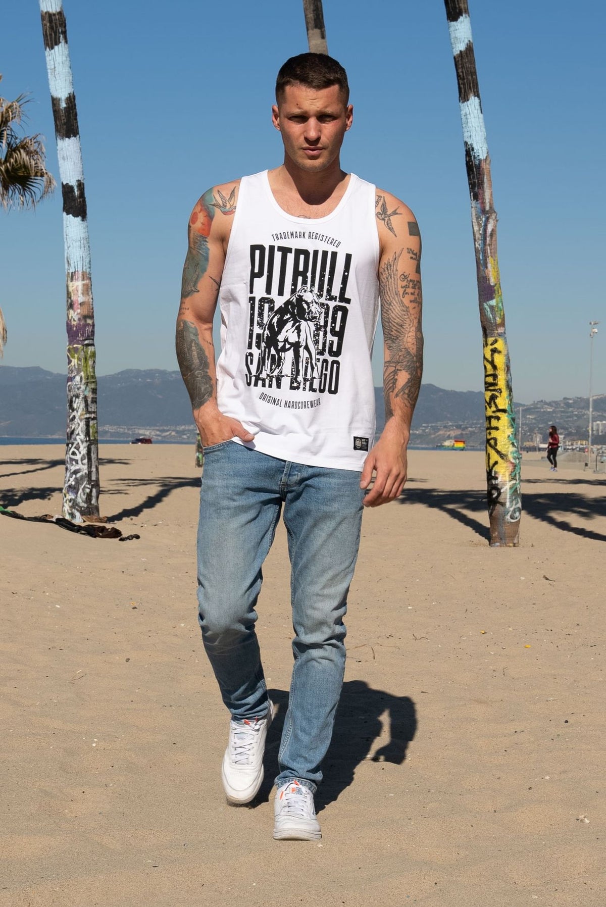 Majica bez rukava Slim Fit San Diego Dog