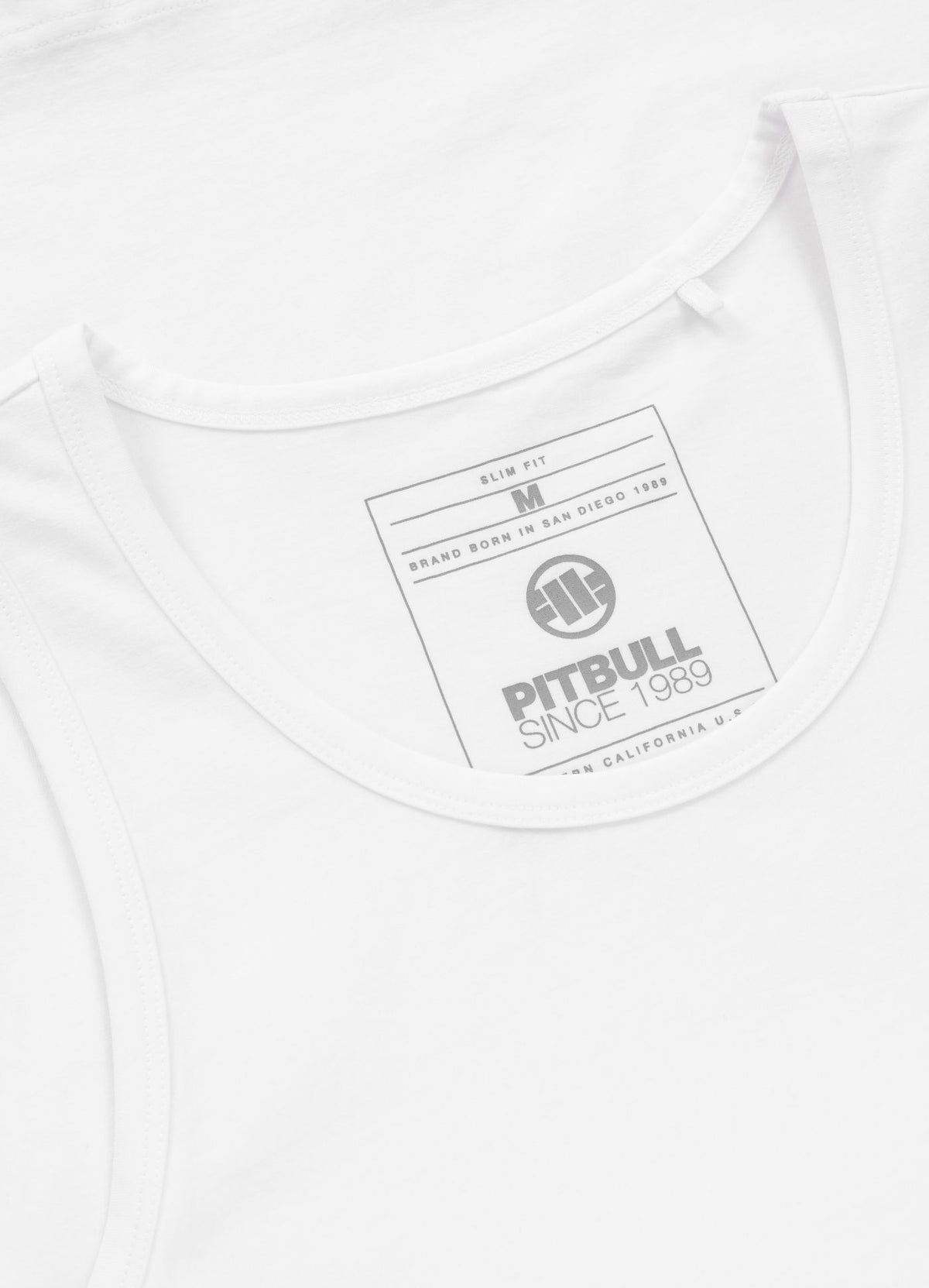 Muška majica bez rukava s malim logotipom - bijela
