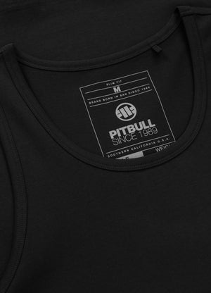 Men's Tank Top Slim Fit Small Logo - Black