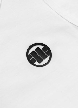Muška majica bez rukava s malim logotipom - bijela