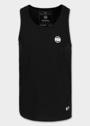 Men's Tank Top Slim Fit Small Logo - Black