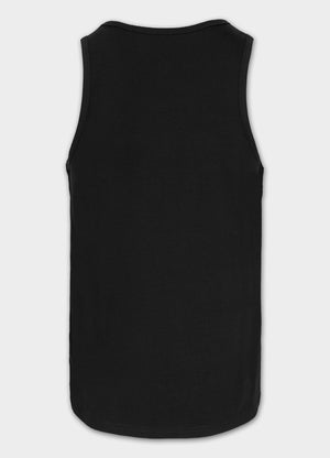 Men's Tank Top Slim Fit Small Logo - Black