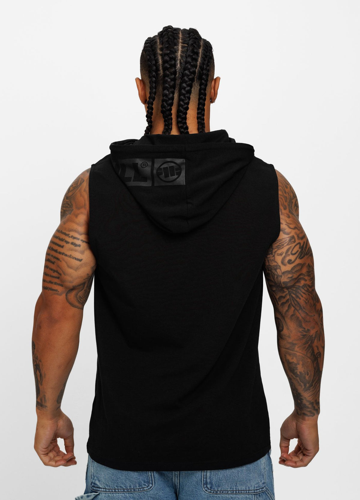 Majica s kapuljačom Spandex Hilltop - crna