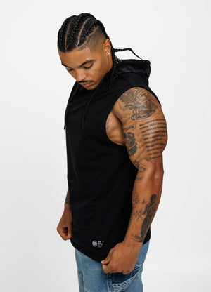 Majica s kapuljačom Spandex Hilltop - crna