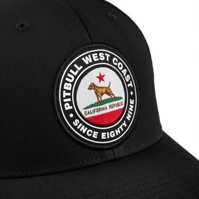 MESH BASEBALL FULL CAP CALIFORNIA Black - pitbullwestcoast