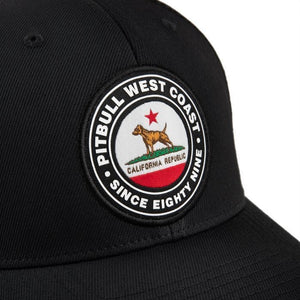 MESH BASEBALL FULL CAP CALIFORNIA Black - pitbullwestcoast